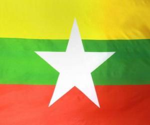 yapboz Myanmar bayrağı